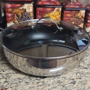 Princess House Heritage Deep Casserole Stainless Steel.